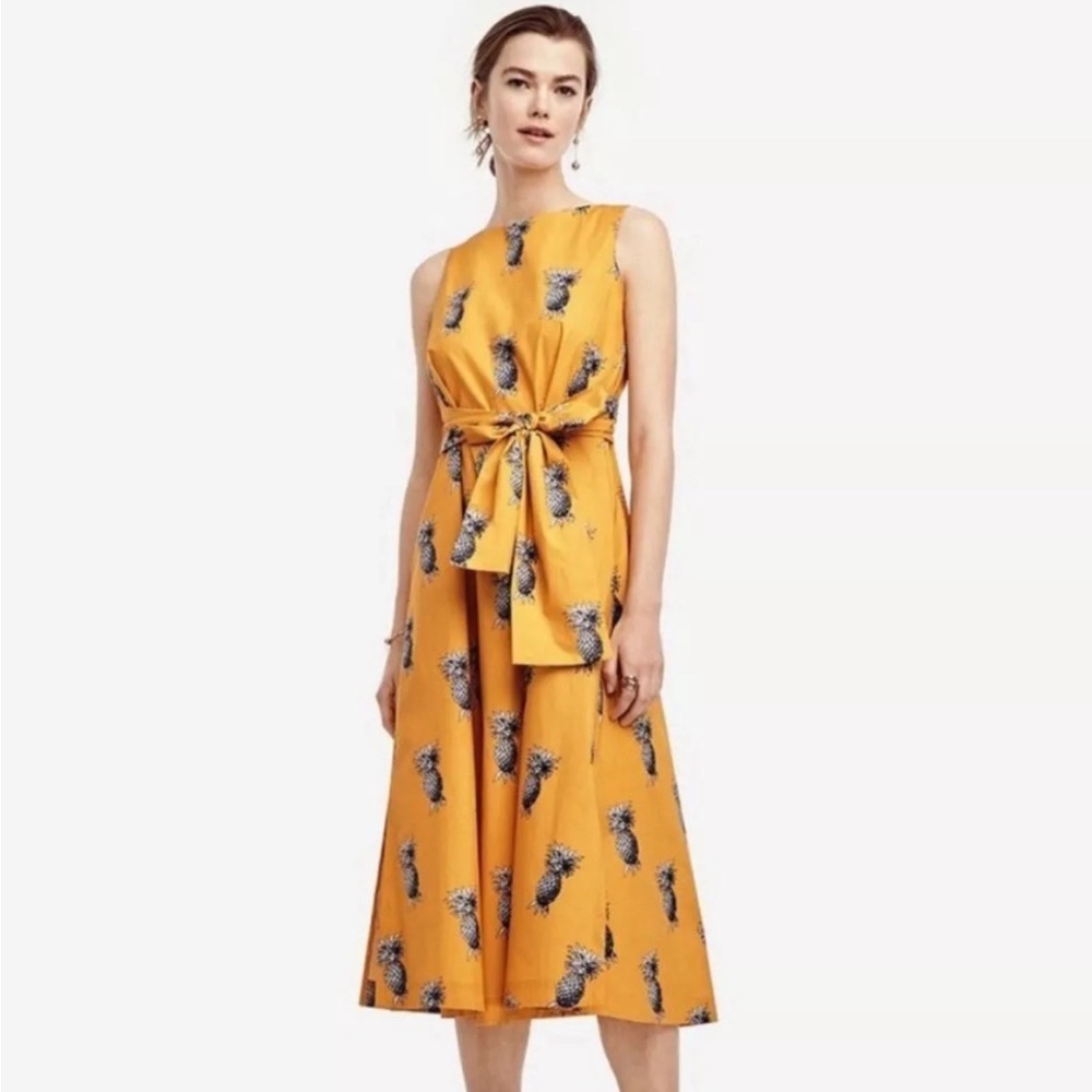 ISO - Pineapple Midi Dress